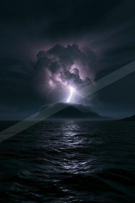 A dramatic sky scene of storm, clouds.