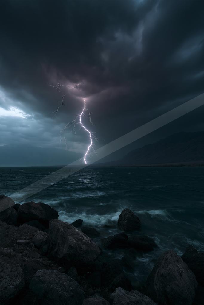 A dramatic sky scene of storm.