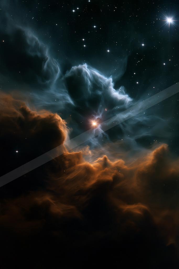 A night sky scene of nebula.