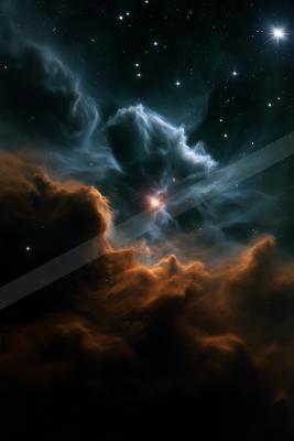 A night sky scene of nebula.