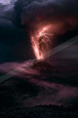 A dramatic sky scene of storm.