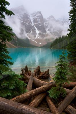 A bright panorama landscape of a mountains.