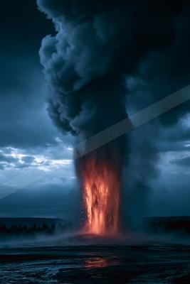 A moody sky scene of storm.