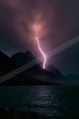 A dramatic sky scene of storm.