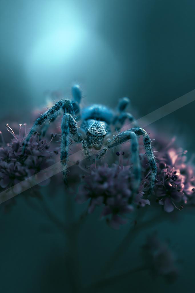 A moody macro wildlife photo of insect.