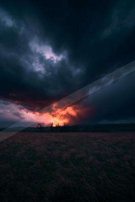 A dramatic sky scene of storm, clouds.