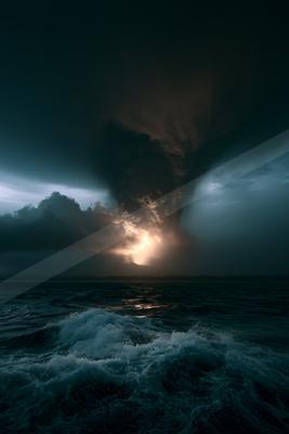 A dramatic sky scene of storm, clouds.