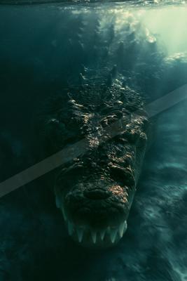 A moody water scene of ocean.