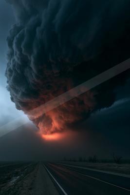 A dramatic sky scene of storm, clouds.