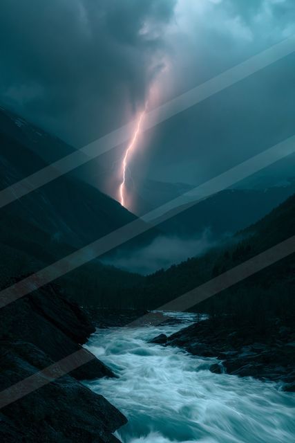 A dramatic sky scene of a storm.