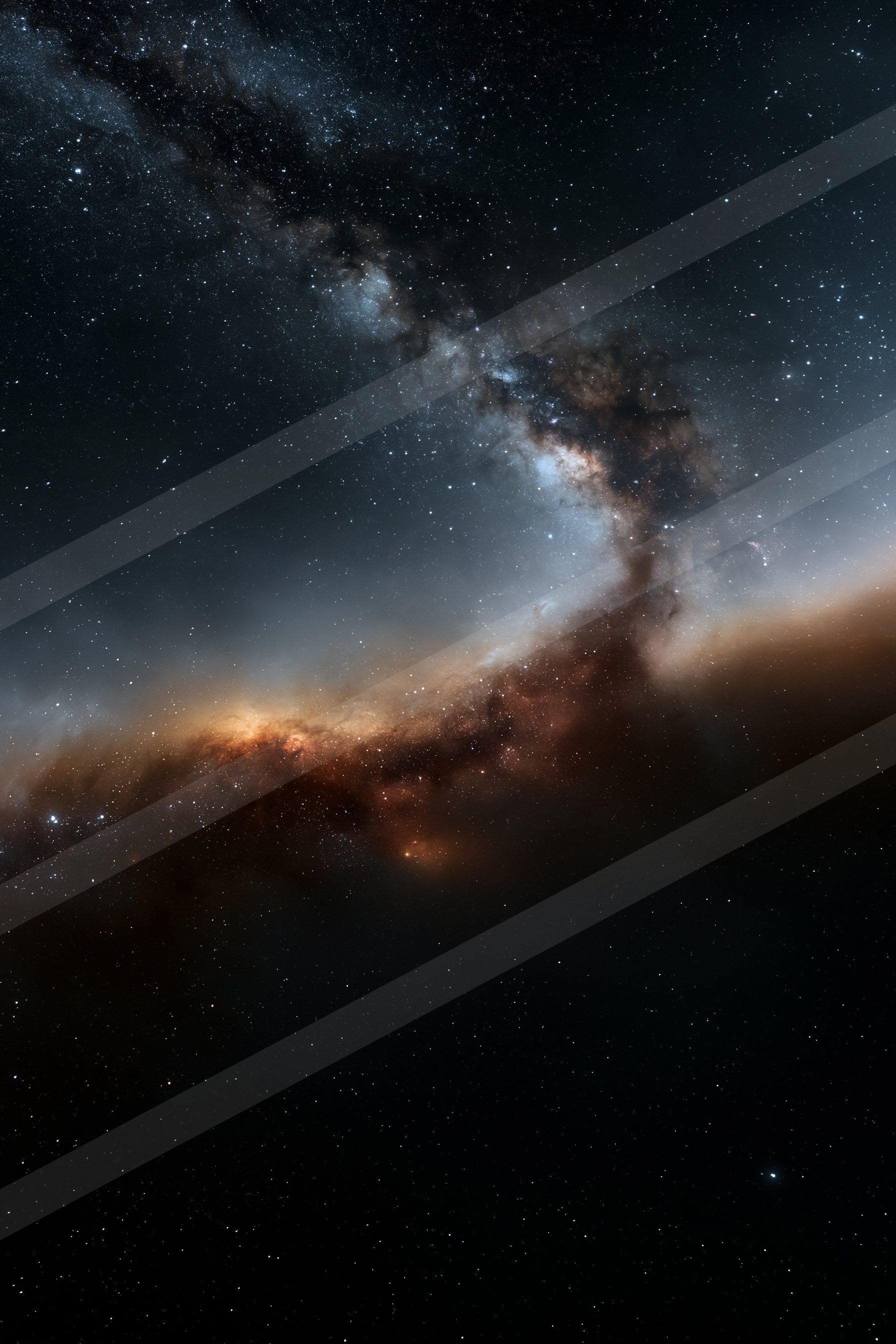 A night long exposure sky scene of a milky way, dust.