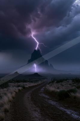 A dramatic sky scene of storm.