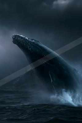A moody water scene of ocean.