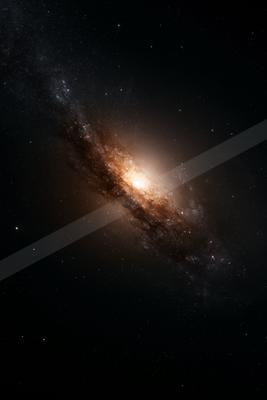 A black-and-white moody sky scene of starry sky, still life.