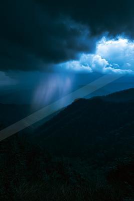A dramatic sky scene of storm.