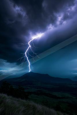 A moody sky scene of storm.