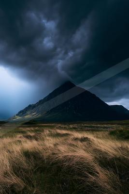A dramatic sky scene of storm.