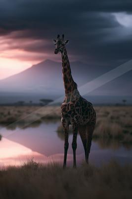 A moody wildlife photo of wildlife.