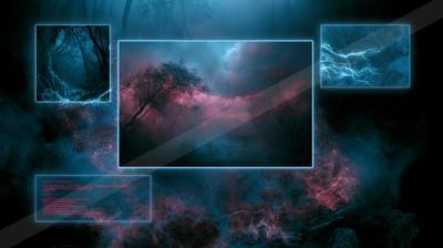 A moody still life of abstract texture, trees.