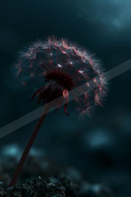 A moody nature scene of flowers, still life.
