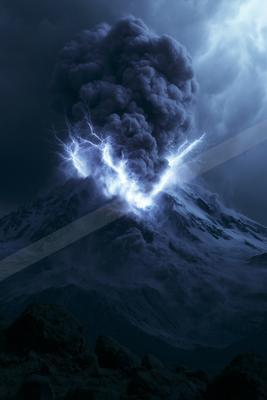A dramatic sky scene of storm.