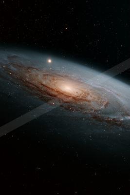 A black-and-white moody sky scene of a galaxy, dust.