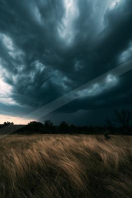 A moody sky scene of storm.
