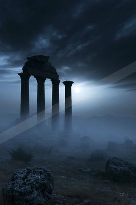 A moody sky scene of storm.