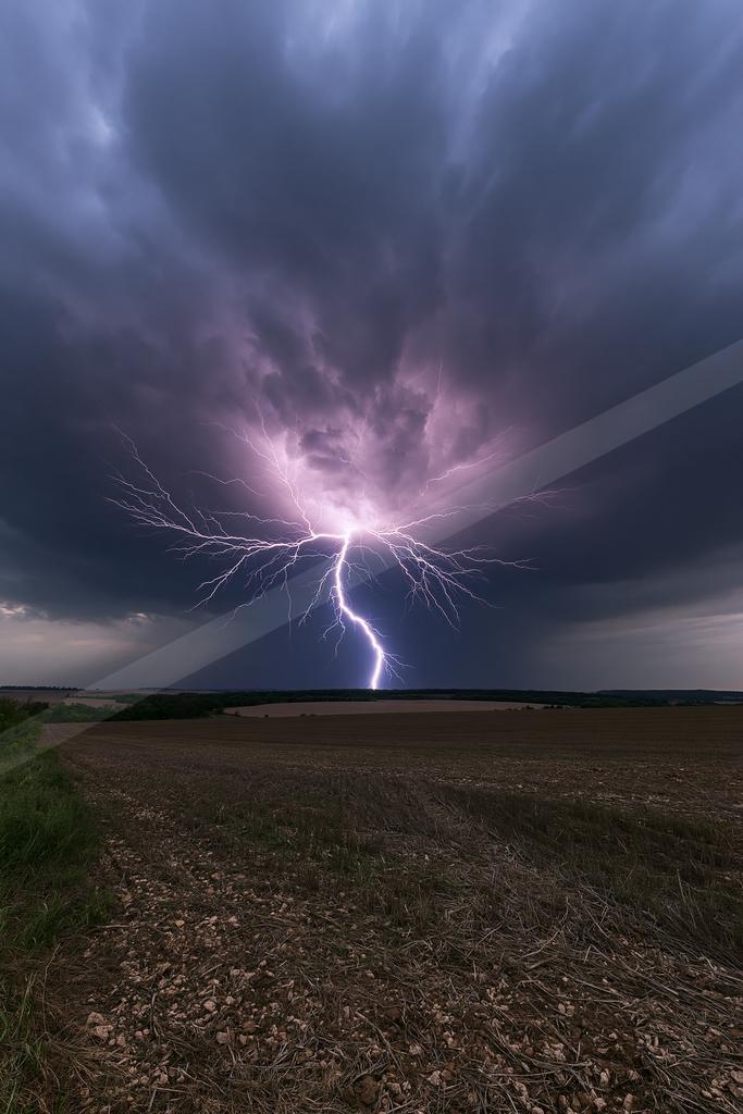 A dramatic sky scene of storm.