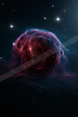 A moody still life of starry sky.