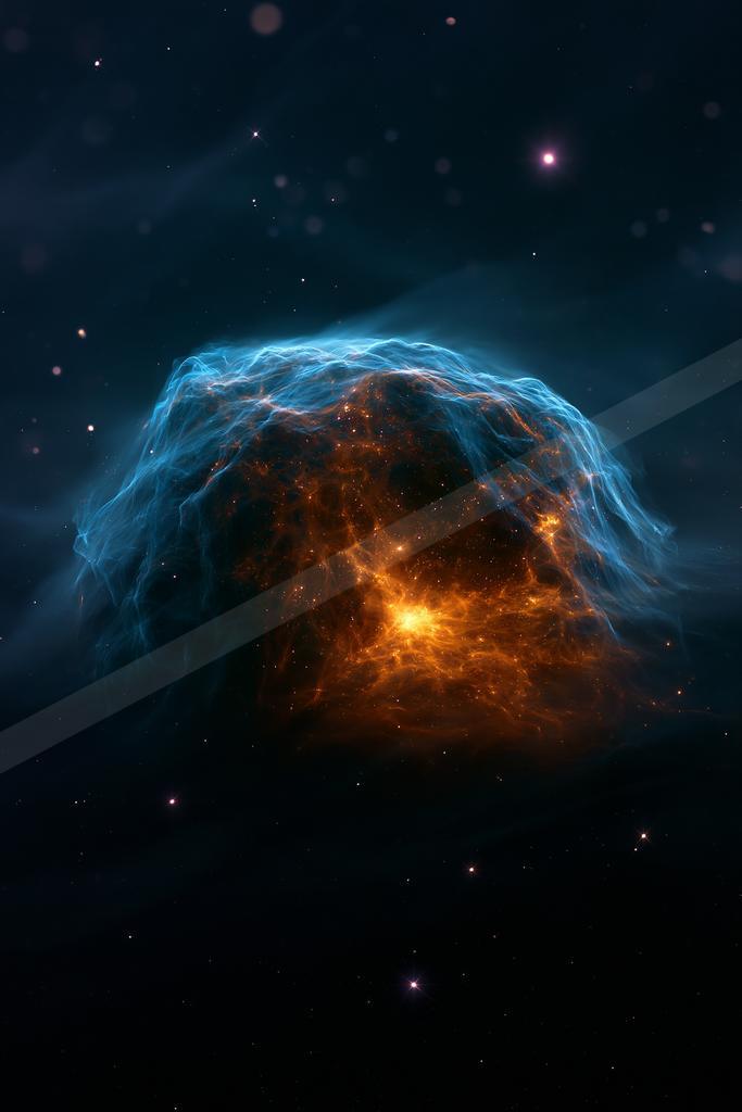 A moody sky scene of nebula.