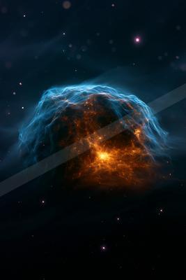 A moody sky scene of nebula.