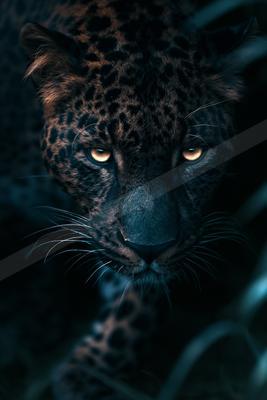 A moody wildlife photo of big cat.