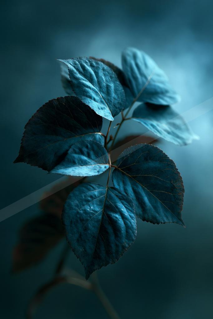 A moody nature scene of plants, flowers, still life.
