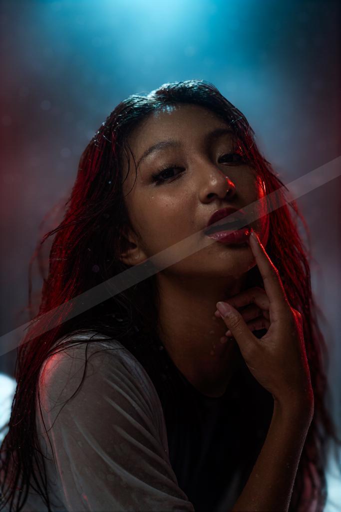 A dramatic portrait of reflection.