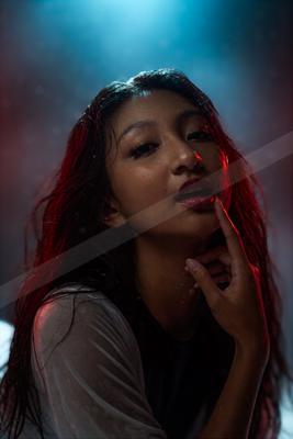 A dramatic portrait of reflection.