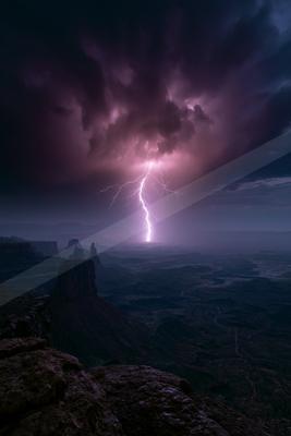 A dramatic sky scene of storm.