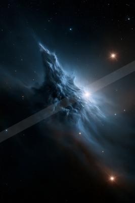 A dramatic sky scene of nebula.