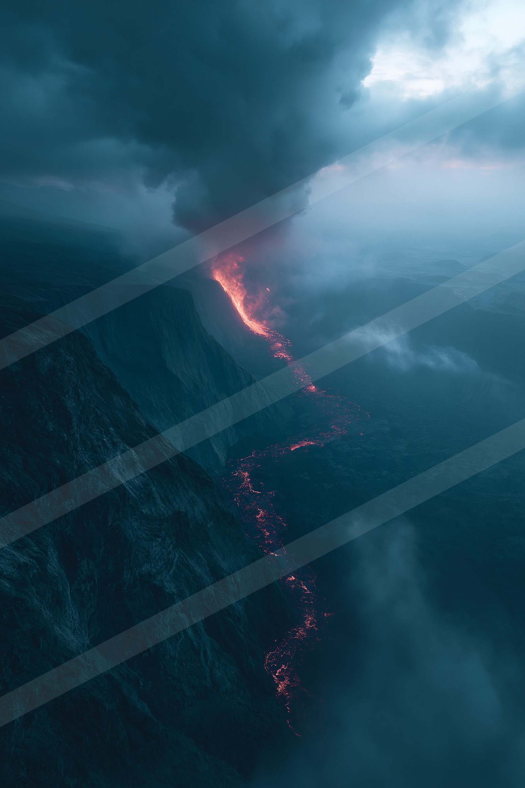 A dramatic sky scene of a storm, fire.