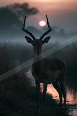 A moody wildlife photo of wildlife.