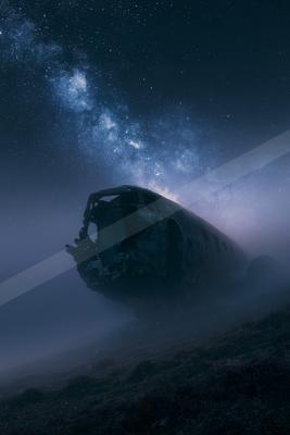 A night sky scene of starry sky.