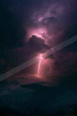 A dramatic sky scene of storm.