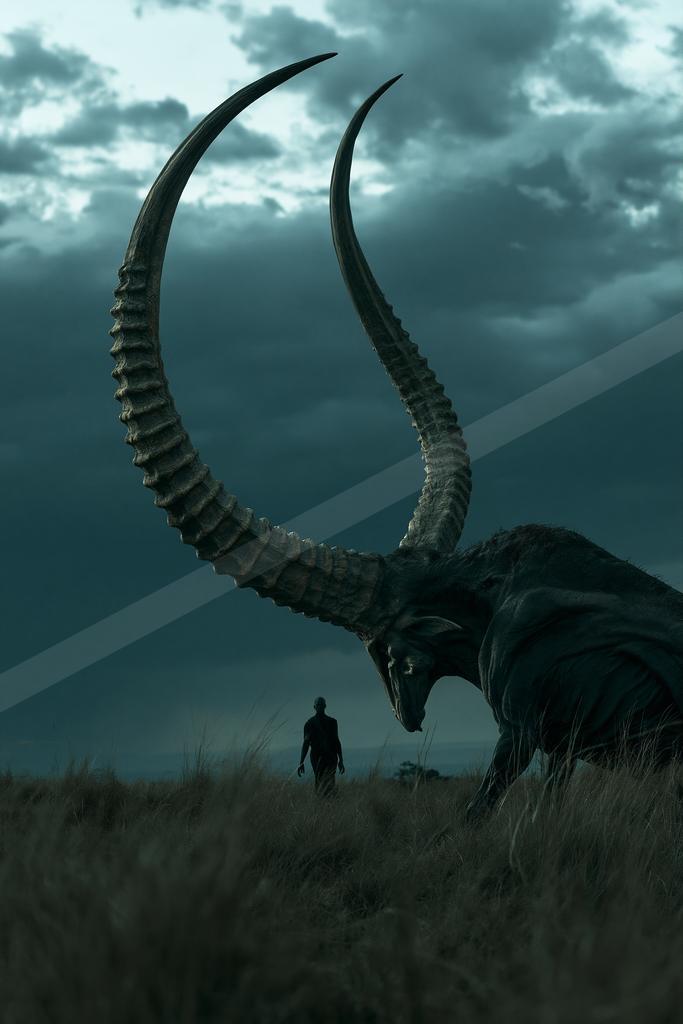 A black-toned moody photograph of gazelle, impala, hartebeest.