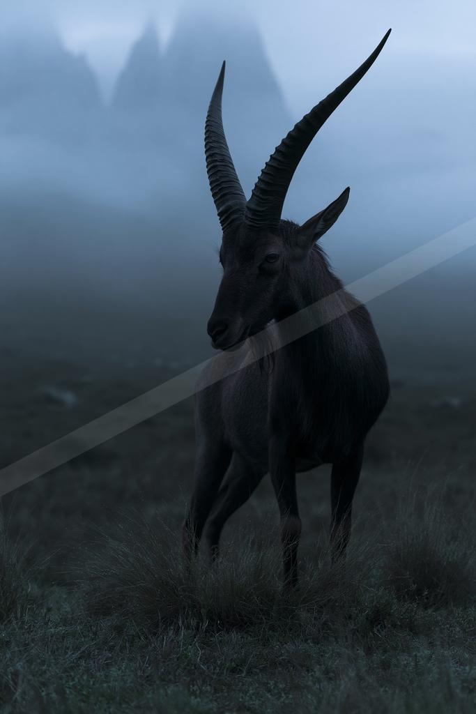 A moody wildlife photo of wildlife.